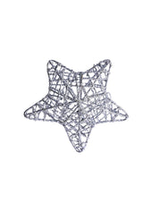 Christmas Decoration (White & Golden, Set Of 6 Pcs) - MARKET99