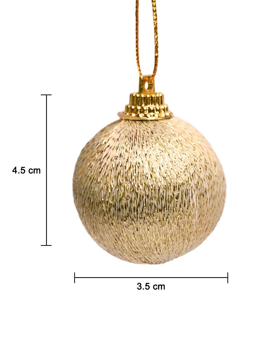 Christmas Tree Hanging Ball (Gold, Set Of 20 Pcs) - MARKET99