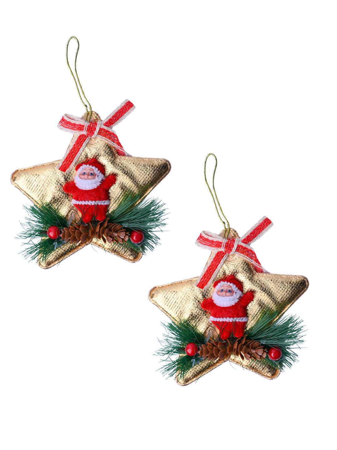 Christmas Decoration Star (Golden & Set Of 2) - MARKET99