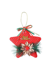Christmas Decoration Star (Red & Set Of 2) - MARKET99