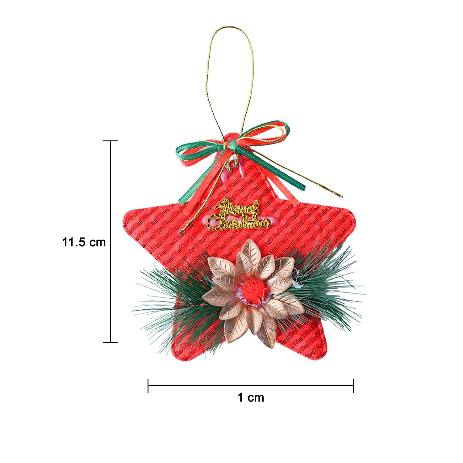 Christmas Decoration Star (Red & Set Of 2) - MARKET99