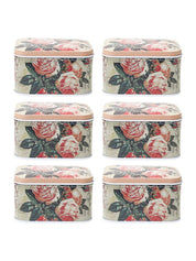 Mini Tin Storage Box Container - Set Of 6, Multicolor - MARKET99