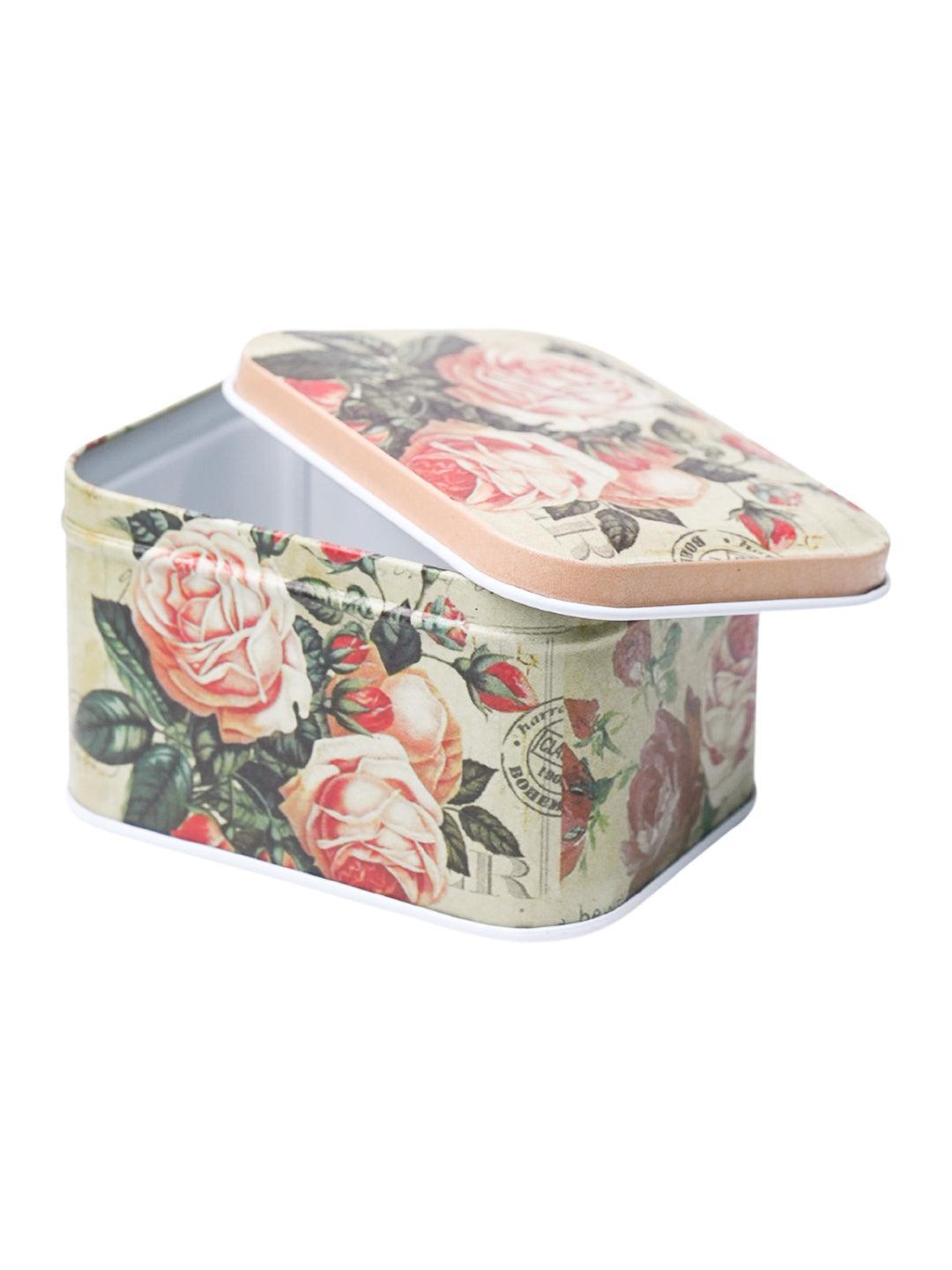 Mini Tin Storage Box Container - Set Of 6, Multicolor - MARKET99