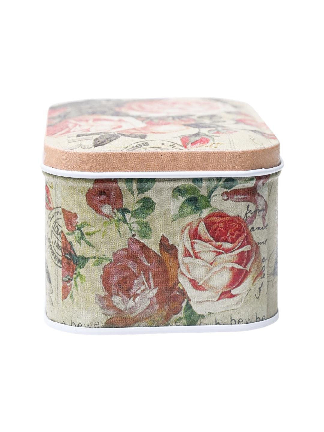 Mini Tin Storage Box Container - Set Of 6, Multicolor - MARKET99