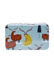 Colour Animal Print Tin Storage Box - Set Of 3, Multcolor - MARKET99