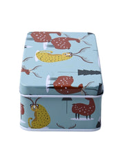 Colour Animal Print Tin Storage Box - Set Of 3, Multcolor - MARKET99