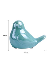 VON CASA Ceramic Decorative Bird - Skyblue, Set Of 2 - MARKET99