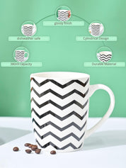 VON CASA Black & White Mug - 380Ml - MARKET99