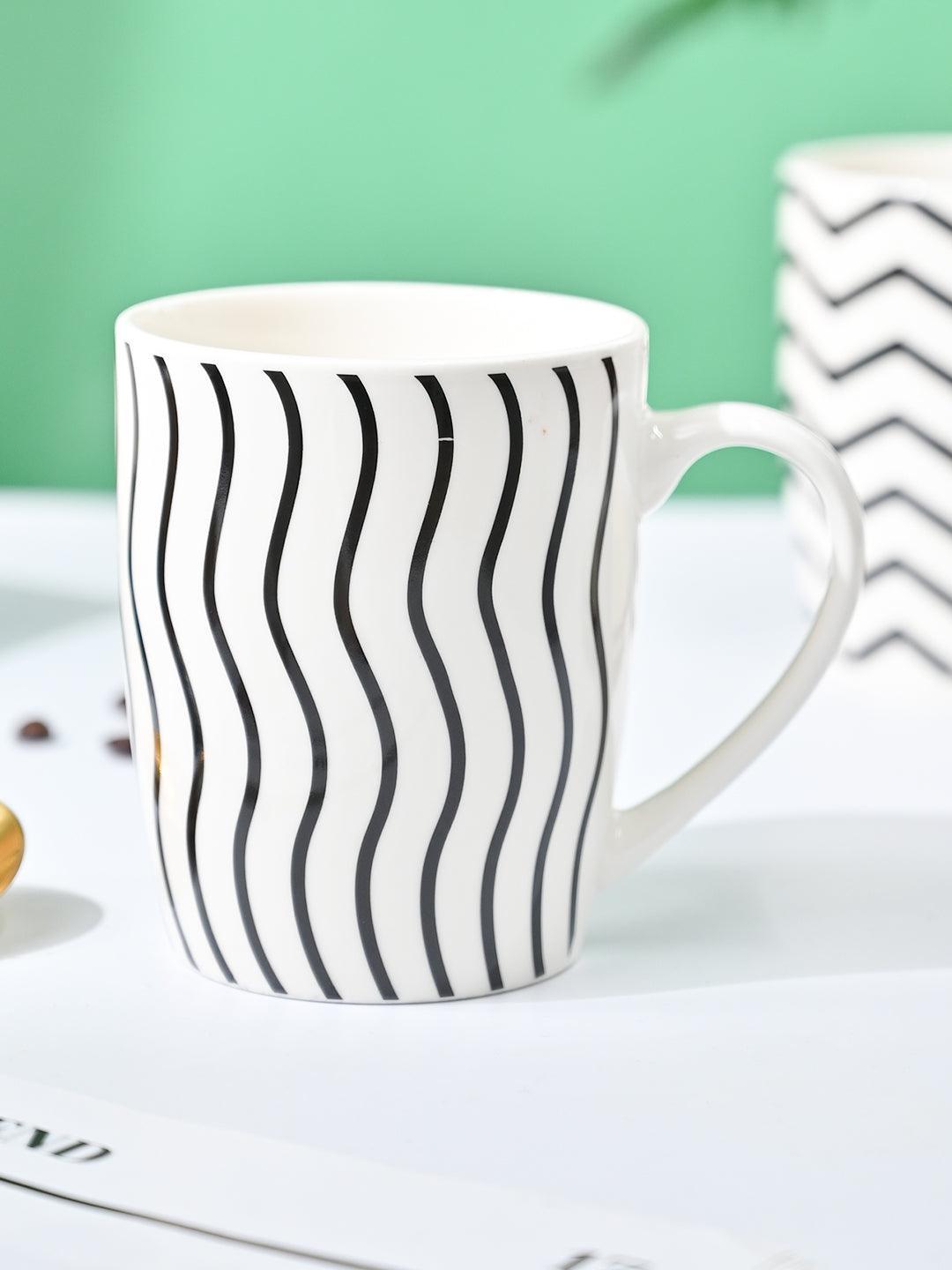 VON CASA Black & White Mug - 380Ml - MARKET99