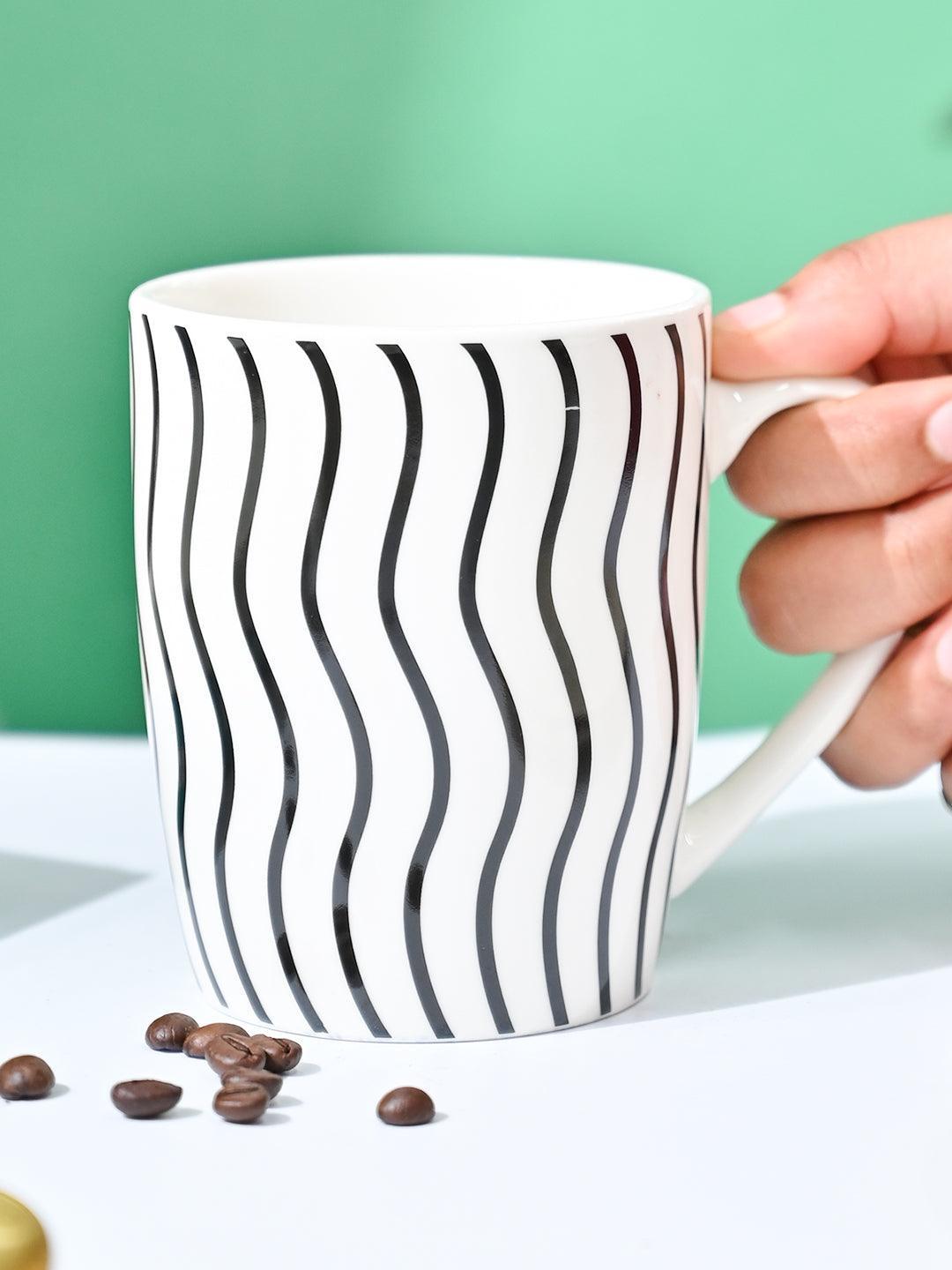 VON CASA Black & White Mug - 380Ml - MARKET99