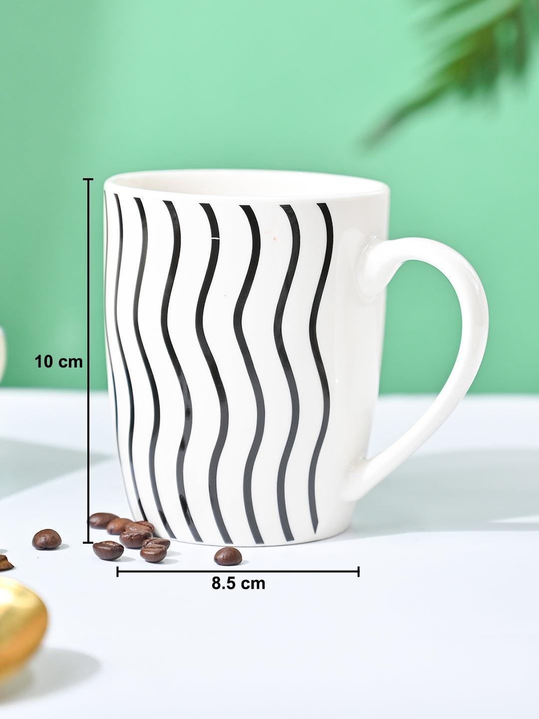 VON CASA Black & White Mug - 380Ml - MARKET99