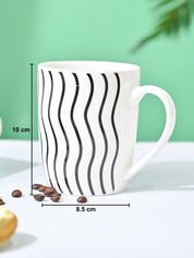 VON CASA Black & White Mug - 380Ml - MARKET99