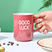 VON CASA Red Mug (Good Luck) - 420Ml