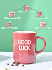 VON CASA Red Mug (Good Luck) - 420Ml - MARKET99