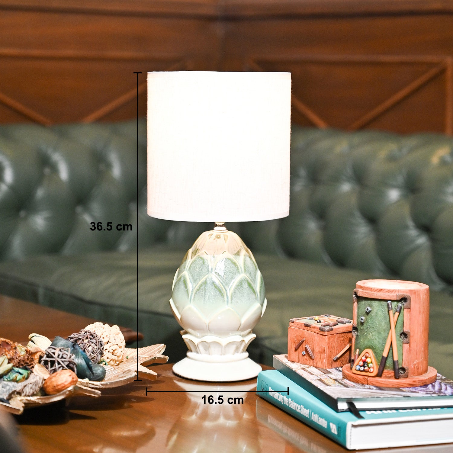 VON CASA Green Table Lamp