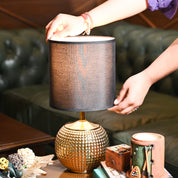 VON CASA Black& Golden Table Lamp