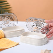 Market99 Plastic Grey & Off White Soap Dish Holders