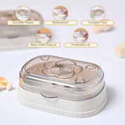 Market99 Plastic Grey & Off White Soap Dish Holders