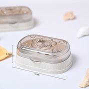 Market99 Plastic Grey & Off White Soap Dish Holders