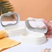 Market99 Plastic Off White Soap Dish - Set Of 2