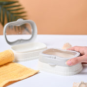 Market99 Plastic Off White Soap Dish - Set Of 2