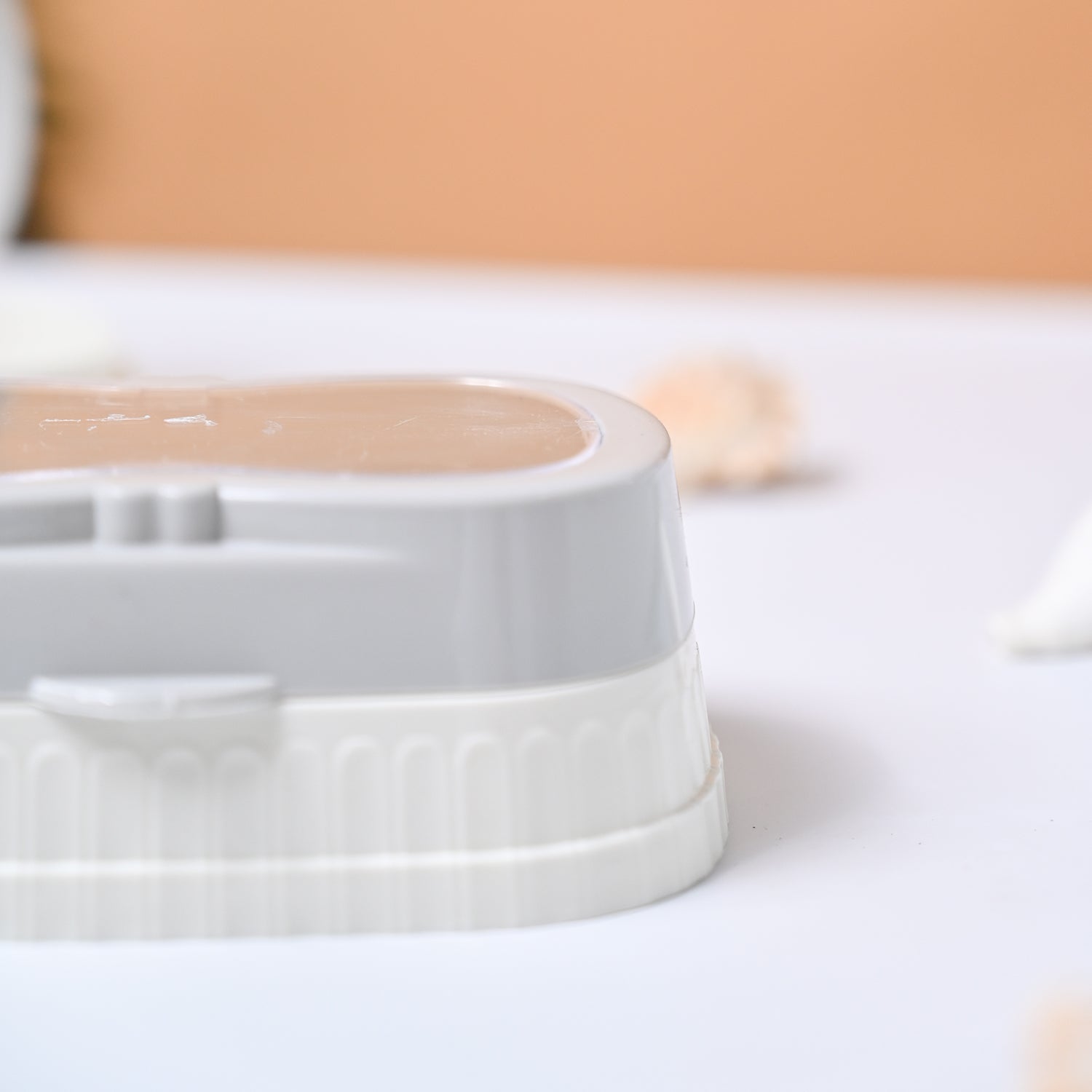 Market99 Plastic Off White Soap Dish - Set Of 2