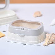 Market99 Plastic Off White Soap Dish - Set Of 2