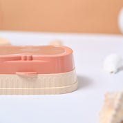 Market99 Plastic Peach & Beige Soap Dish - Set Of 2