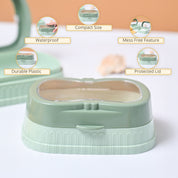 Market99 Plastic Green Soap Dish - Set Of 2