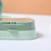 Market99 Plastic Green Soap Dish - Set Of 2