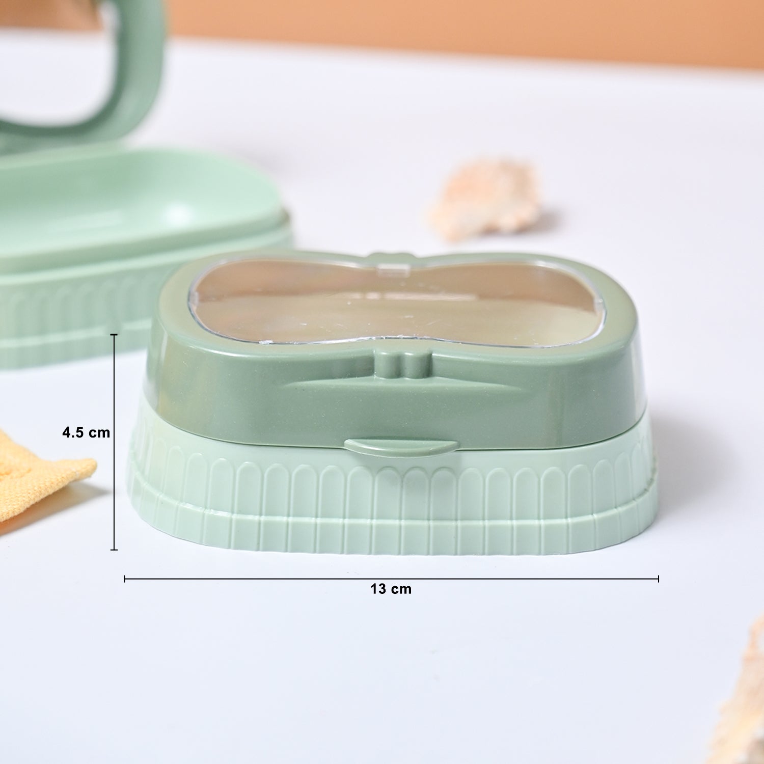 Market99 Plastic Green Soap Dish - Set Of 2