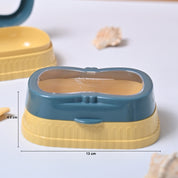 Market99 Plastic Blue & Yellow Soap Dish - Set Of 2