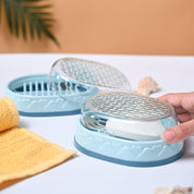 Market99 Plastic Sky Blue Soap Dish - Set Of 2