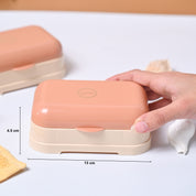 Market99 Plastic Peach Soap Dish - Set Of 2