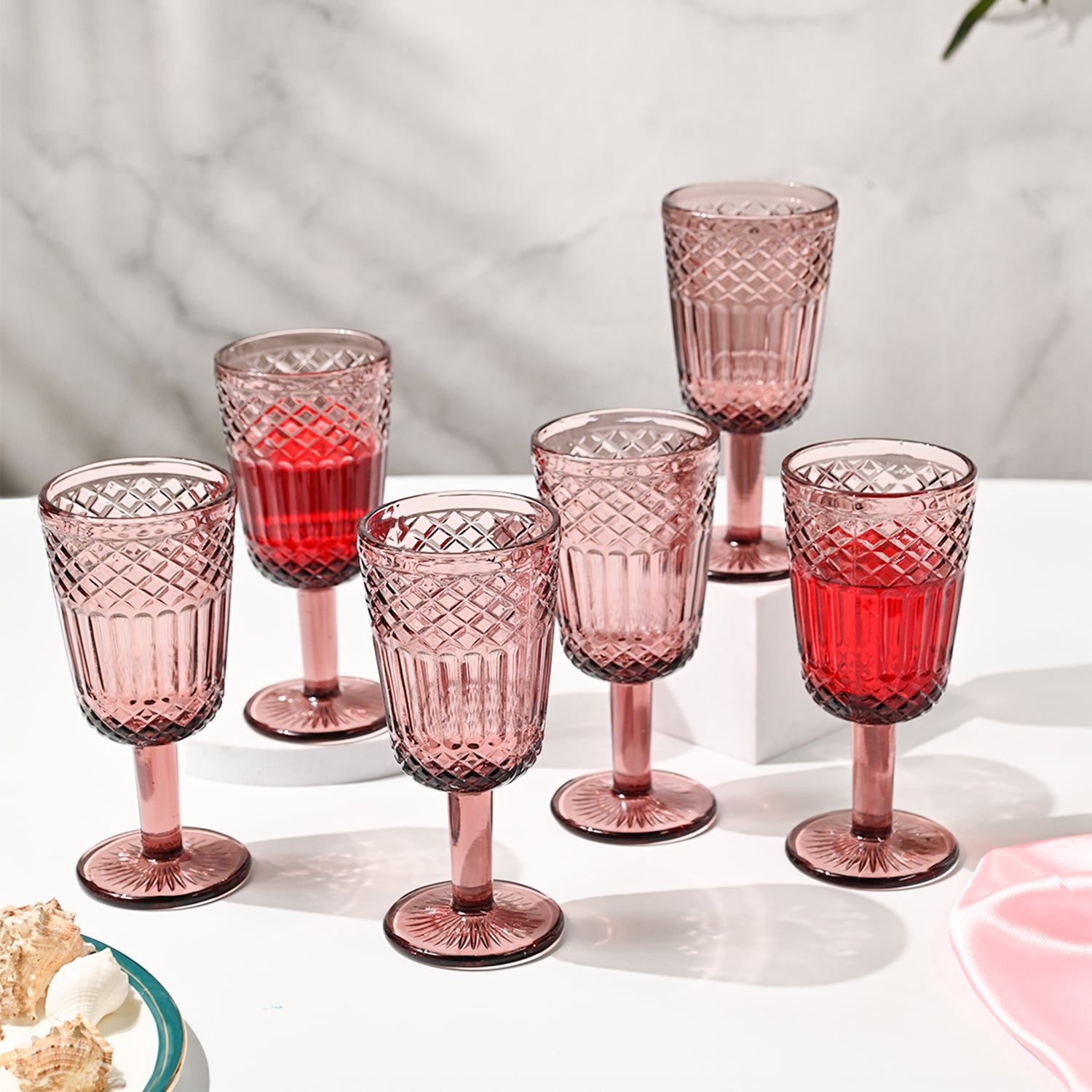 Market99 Wine Stem Glass Set Of 6 -Each (300 Ml)