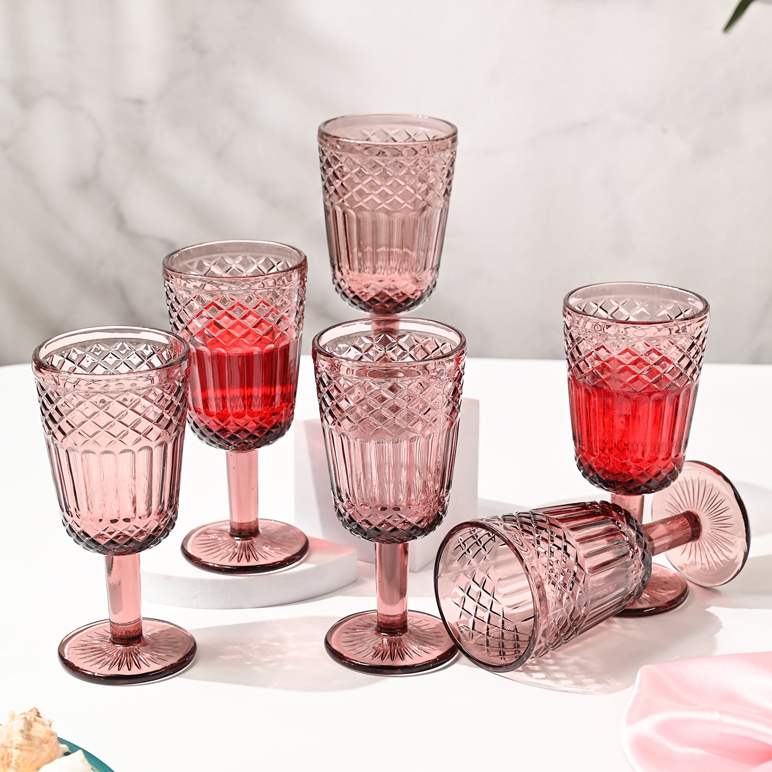 Market99 Wine Stem Glass Set Of 6 -Each (300 Ml)