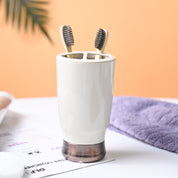 VON CASA Off White Toothbrush Holder