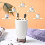 VON CASA Off White Toothbrush Holder