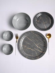 MARKET99 Grey Static Dinner Set - MARKET99