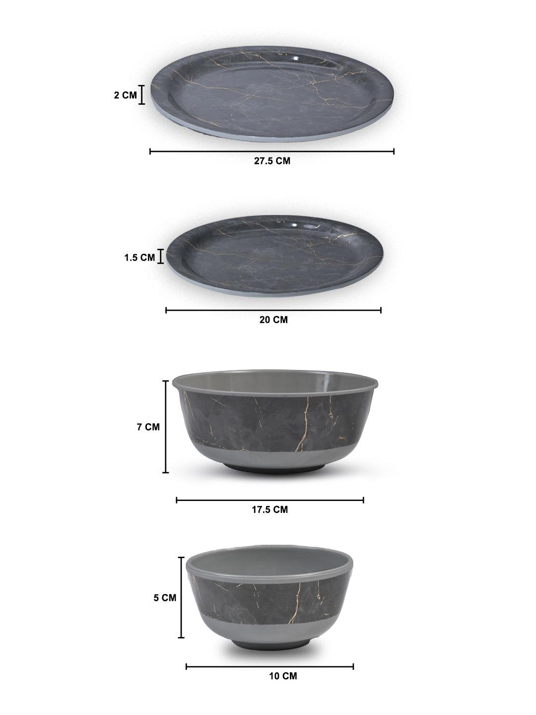 MARKET99 Grey Static Dinner Set - MARKET99