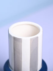 Vibrant Blue & Mustard Ceramic Vase - MARKET99