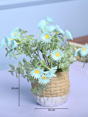 Cozy Charm - Knitted Design Faux Plant with Plastic Pot - MARKET99