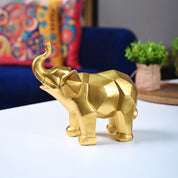 Radiant Elephant Decor Object - Golden Gleam