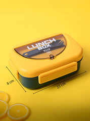 Sunny Yellow Lunch Set: 1 Spoon, 1 Fork & 1 Box - MARKET99
