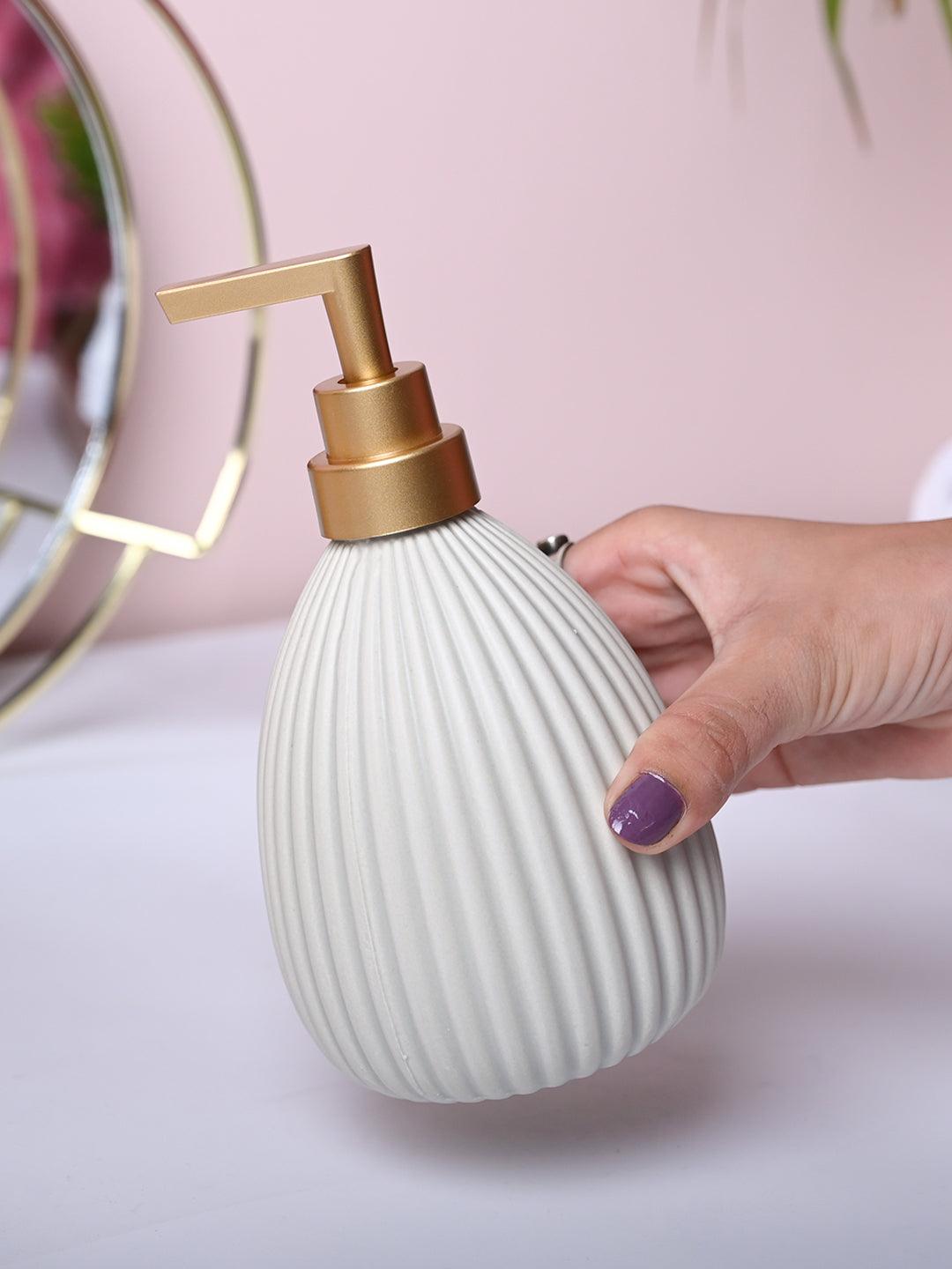 White Purity Soap Dispenser - Cylindrical Shape - MARKET99