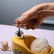 Ceramic Yellow Bath Tub Shaped Soap Dispenser - Embossed Glossy Finish
