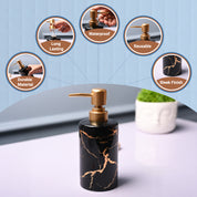 Ceramic Black Soap Dispenser - Static Glossy Finish