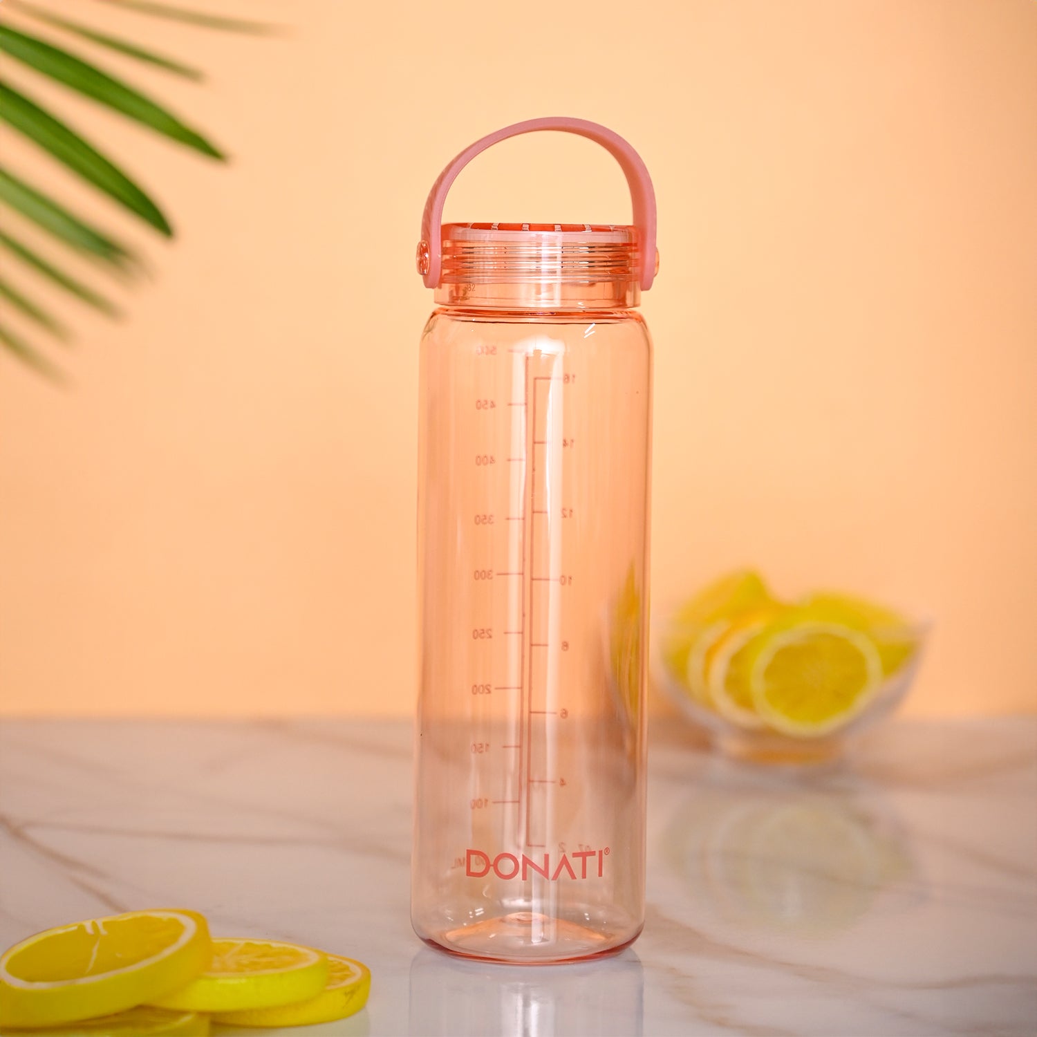 Donati Travel Bottle 530ML - Peach Plastic Glossy Finish