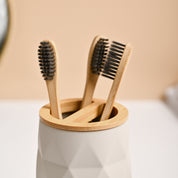 VON CASA 2Pcs Grey Plastic Bathroom Set
