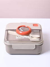 Elegant Grey Lunch Set: 1 Spoon, 1 Fork & 1 Box - MARKET99